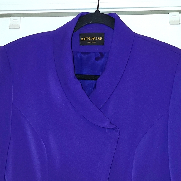 Pageant event outfit. Purple - 100% Polyester.  Size 2-4, - Picture 2 of 10